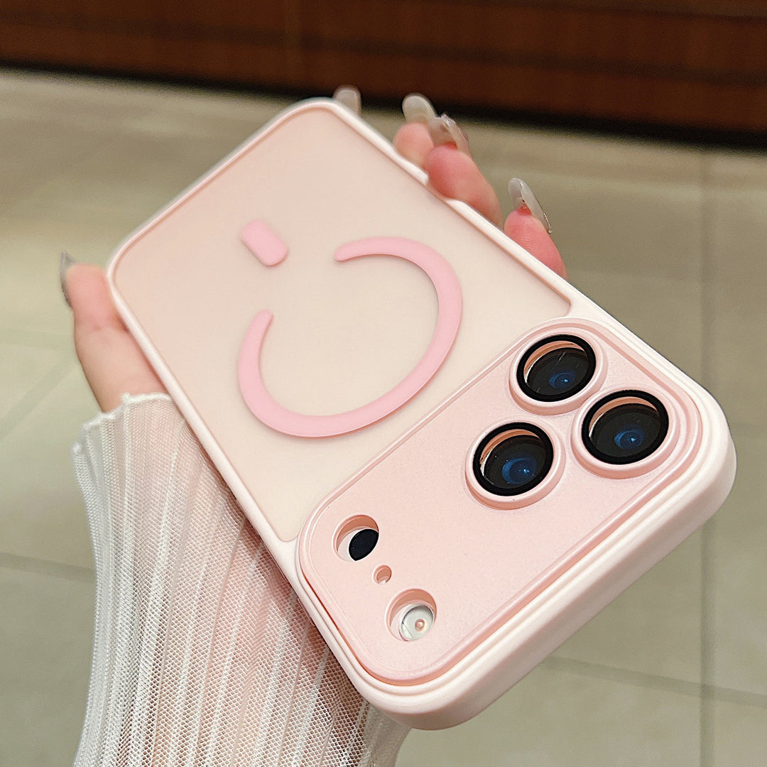 For iPhone17 promax Mag Safe iPhone 16 pm Full Coverage Shockproof Frosted Phone Case