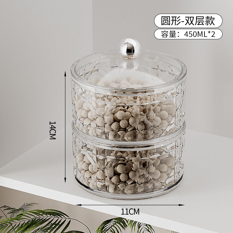 家用五谷杂粮密封罐坚果咖啡豆储存密封盒香料糖果塑料储物罐批发