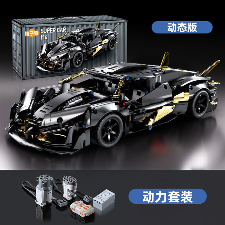 Apollo Sports Car Building Blocks Set – High-Difficulty Drift Racing Car Model Assembly Toy