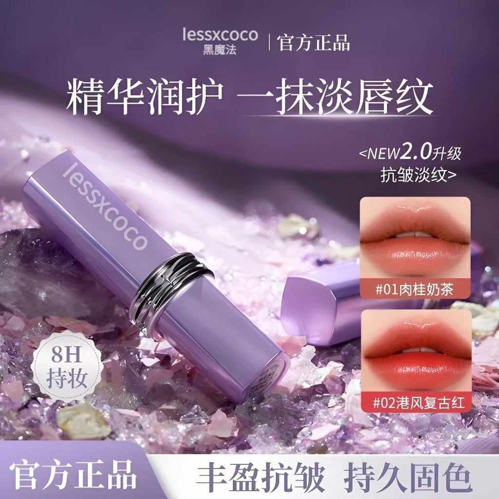 lessxcoco罗娜仿生膜升级黑魔法秘境口红淡化唇纹女神护唇女