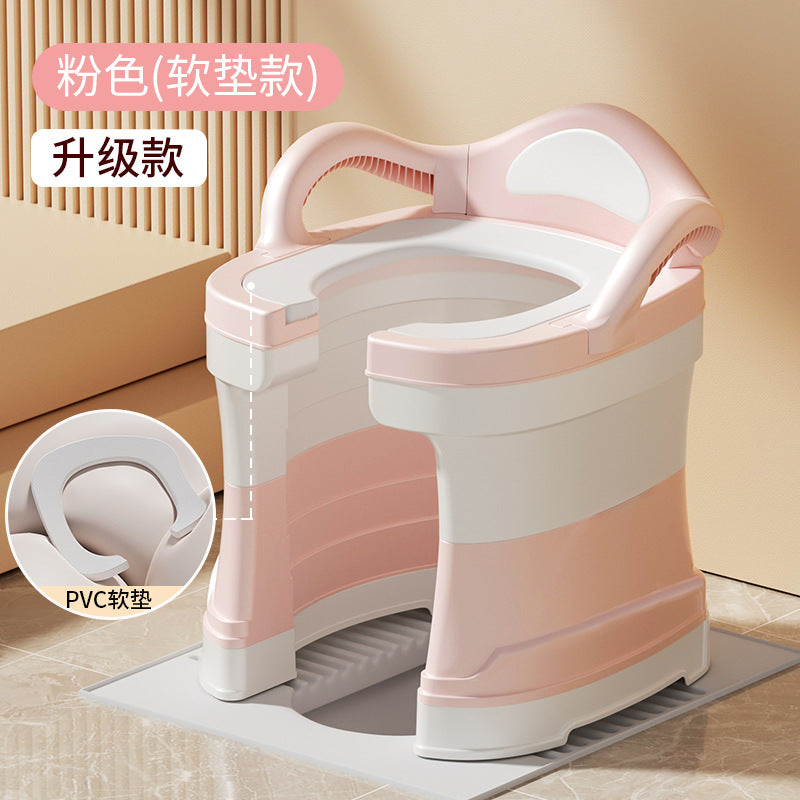 蹲便改坐便椅孕妇坐便器蹲厕凳子蹲坑神器家用老人厕所移动马桶