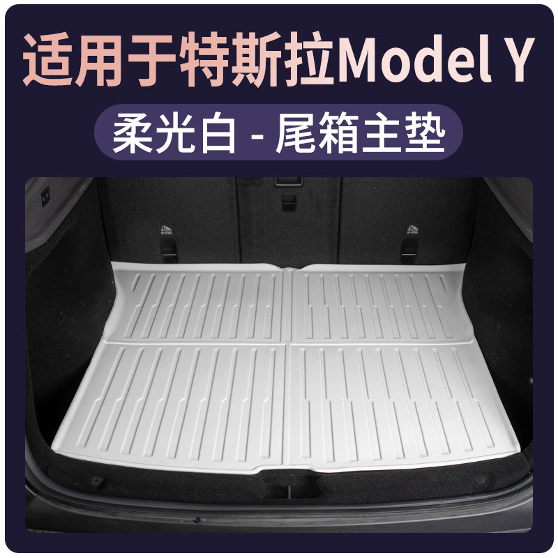 适用25款特斯拉modelY脚垫全包围焕新版配件专用原厂TPE汽车脚垫