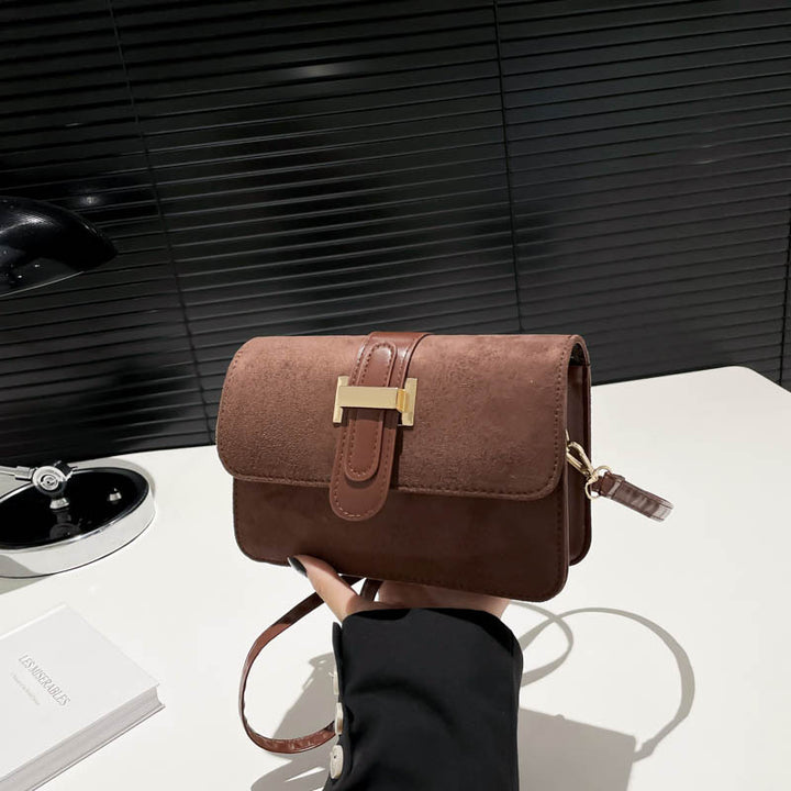 Fashion Texture Vintage Shoulder Bag Fall/Winter New Underarm Crossbody Bag Minimalist Stylish Small Squar