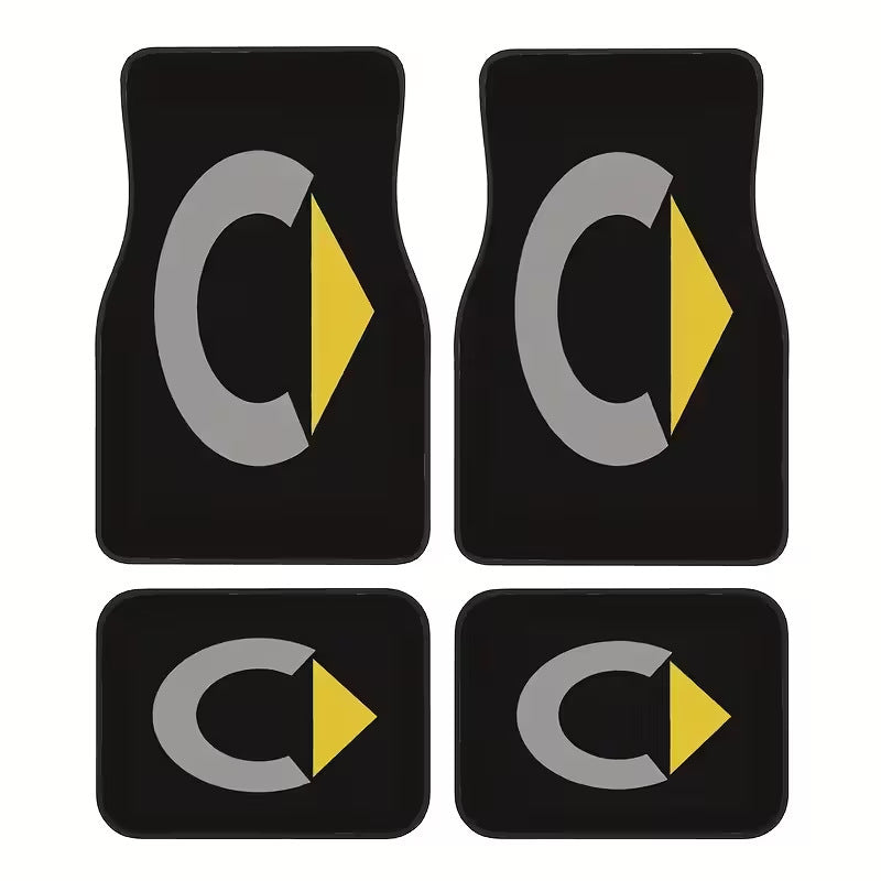 Drop Shipping Stain Resistant Floor Mat All Season Universal Car Foot Mat 4 Piece Set Drop Shipping