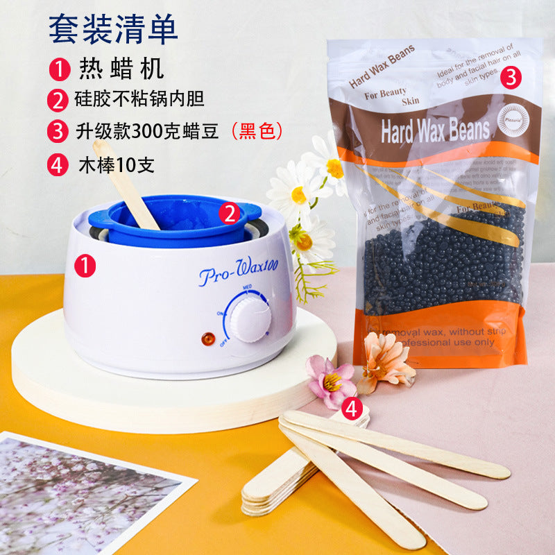 300g Hot Wax Bean Kit – Full Body Hair Removal Set for Face & Private Area