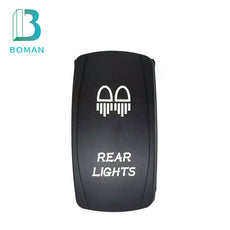 翘板开关改装汽车开关Rear Lights双尾灯船型开关游艇轮船开关