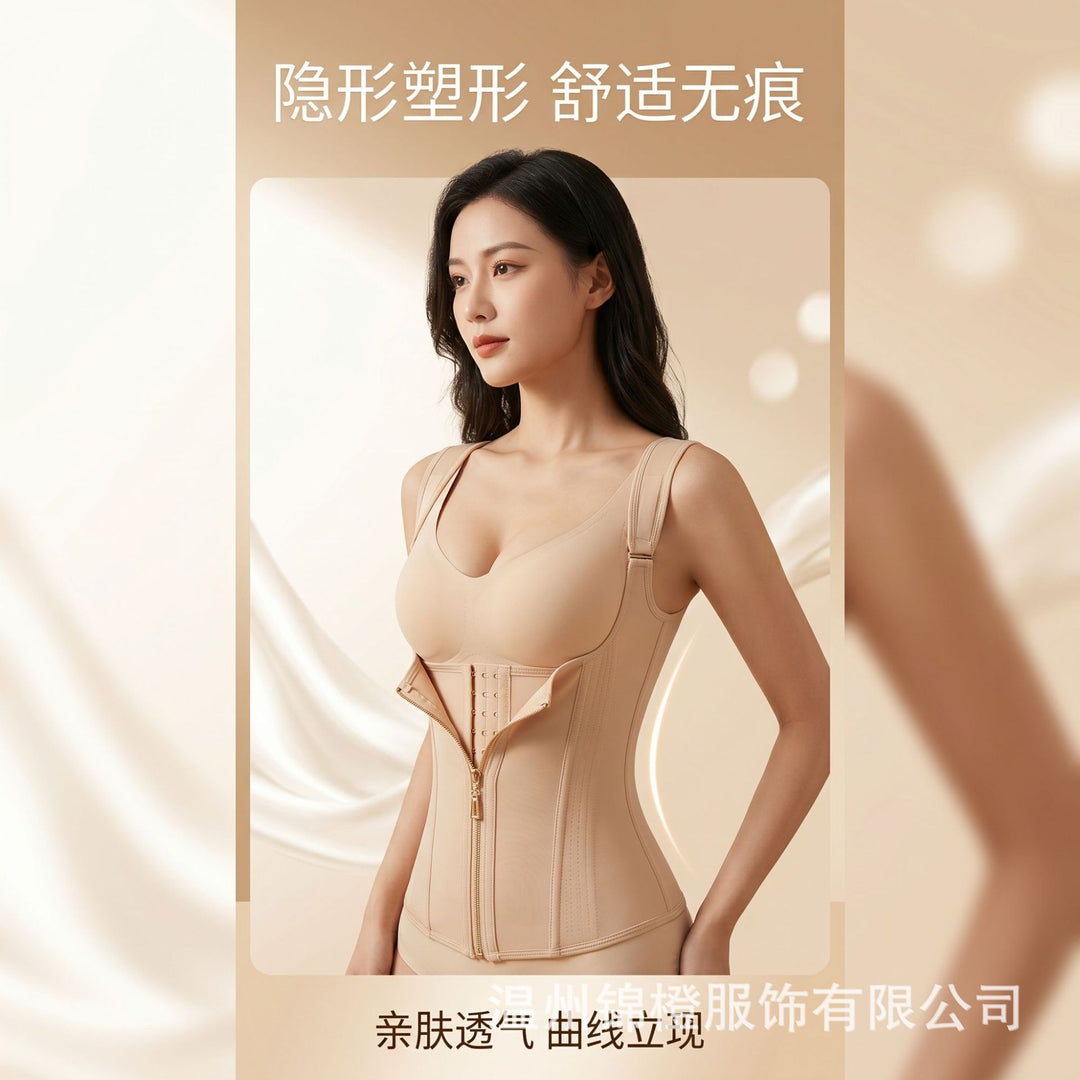 跨境热销升级版束腰带吊带束腰全身塑形连体衣收腹提臀美背塑形美