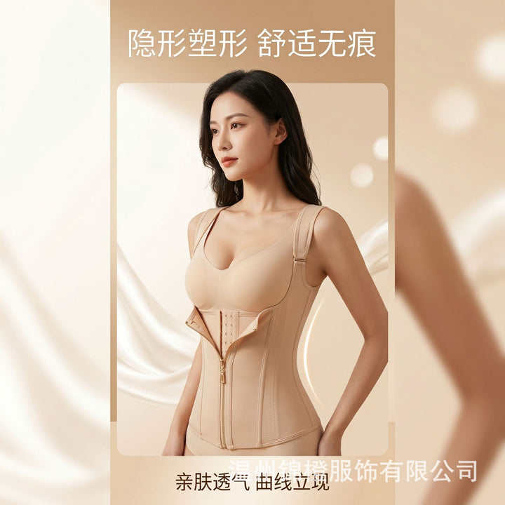 跨境热销升级版束腰带吊带束腰全身塑形连体衣收腹提臀美背塑形美