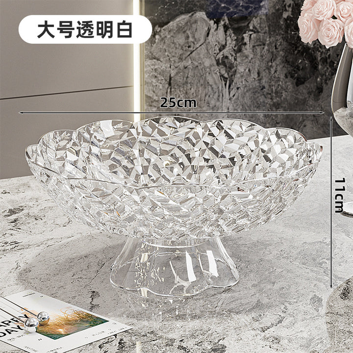 Luxury Fruit Plate with Bow Detail - High-End Living Room Decor & Candy Tray