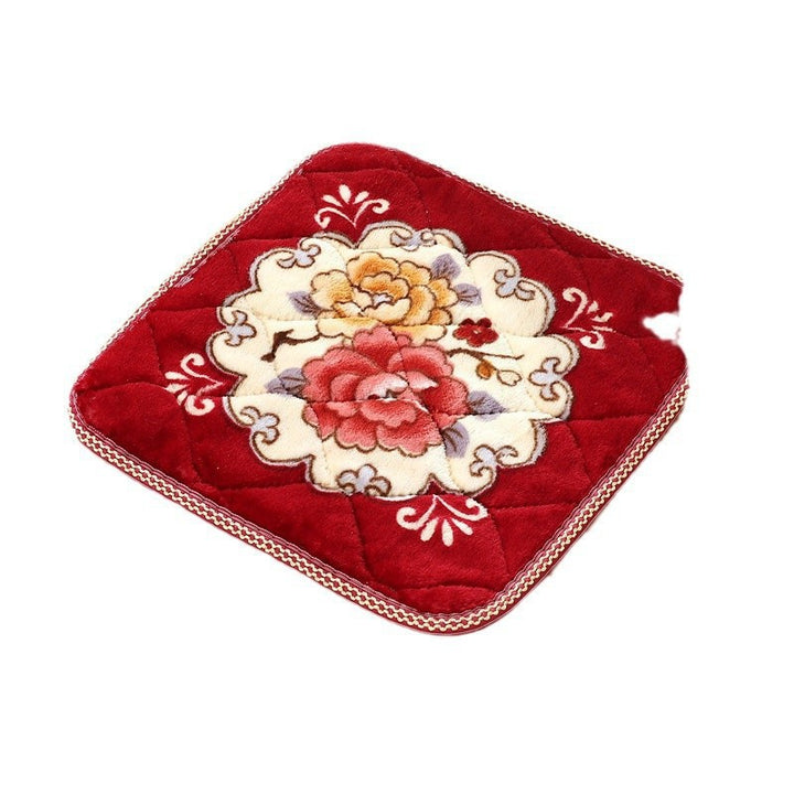 Thickened Plush Chair Cushion - Non-Slip Warm Seat Pad for Office & Home