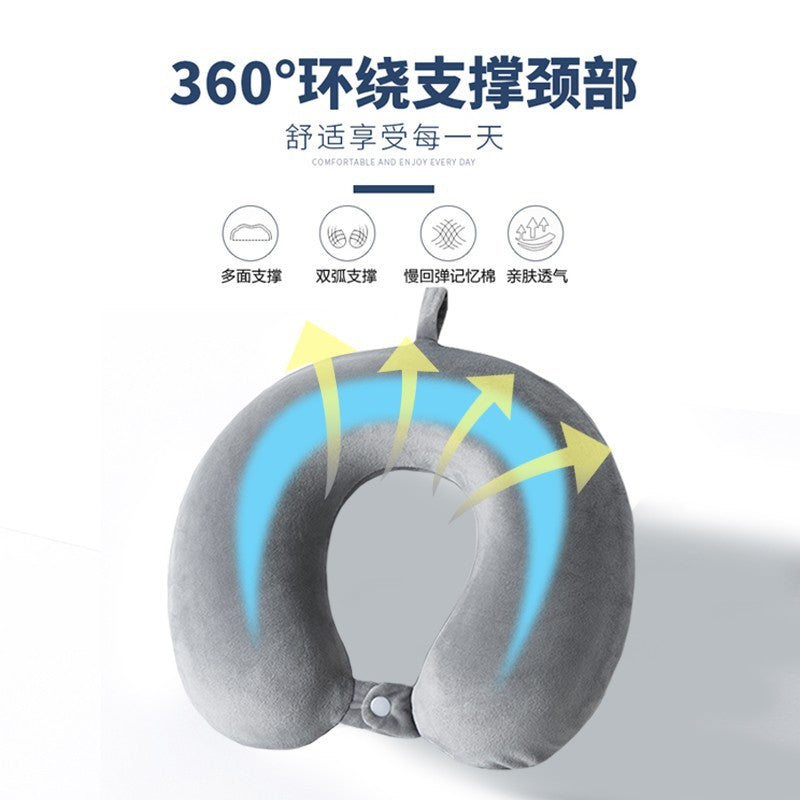 U Memory Foam Neck Pillow Wholesale Portable Home Travel Office U