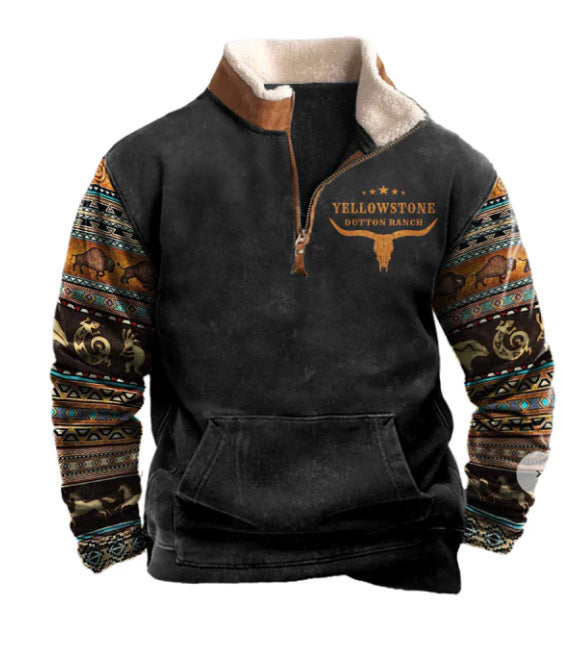 Spring Men's Long Sleeve Hoodie 3 d Casual Fashion Trendy