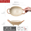 麻绳双耳粗陶碗复古做旧草帽碗意面碗家用面碗日式汤菜碗餐具批发