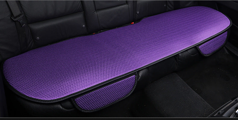 Ice Silk Cool Car Seat Cushion – 3-Piece No-Backrest Breathable Non-Slip Single Pad
