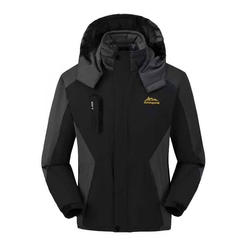 Winter Cotton Men's Jacket Thick Hat