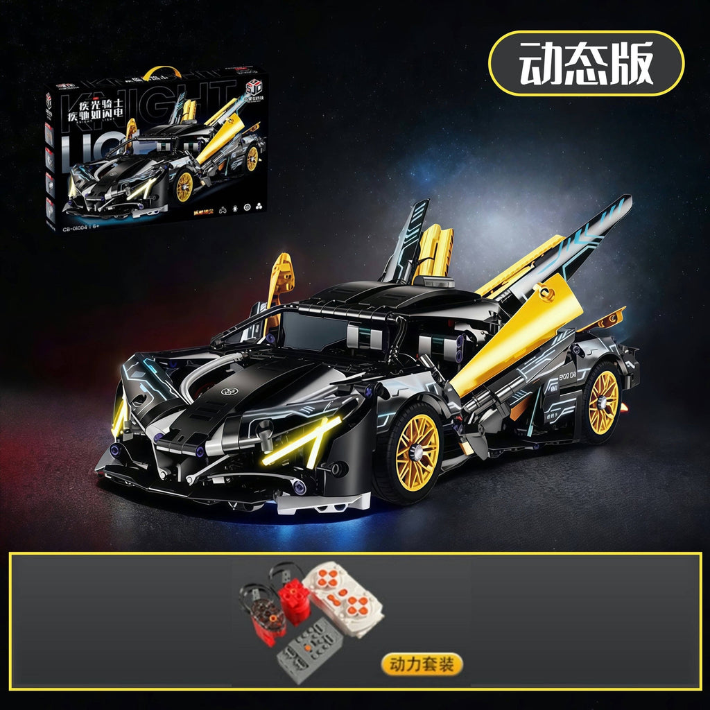 Apollo Sports Car Building Blocks Set – High-Difficulty Drift Racing Car Model Assembly Toy