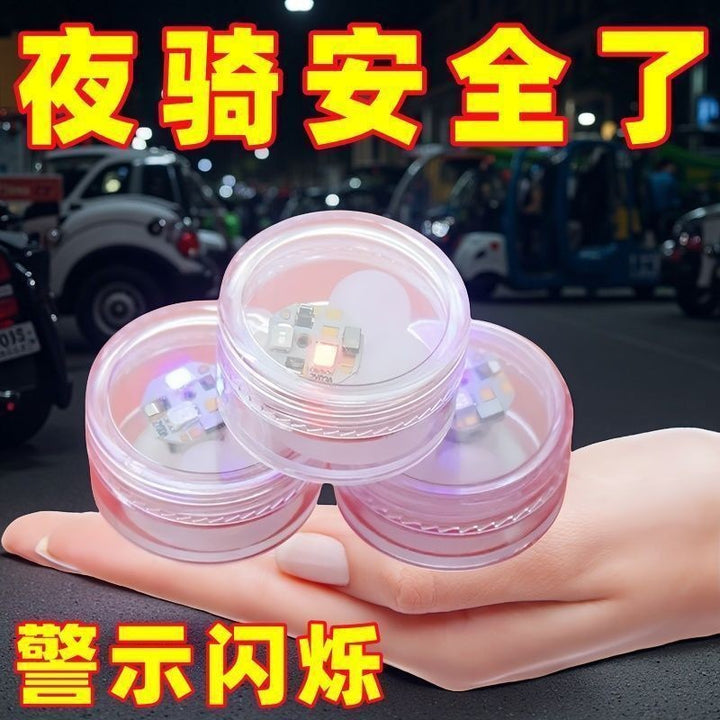 Electric Bike Vibration Warning Light – Waterproof Red Blue Anti Rear Collision Strobe