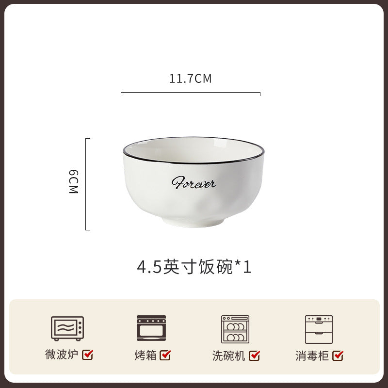 碗碟套装家用高级感欧式陶瓷整套餐具组合吃饭新款乔迁碗盘筷单品