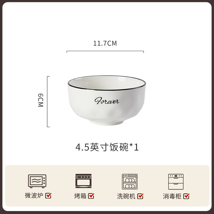 碗碟套装家用高级感欧式陶瓷整套餐具组合吃饭新款乔迁碗盘筷单品