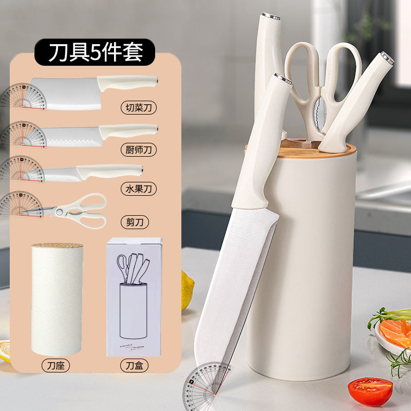 不锈钢刀具套装菜刀切片刀刀东南亚五件套厨房用具大全厨具套装