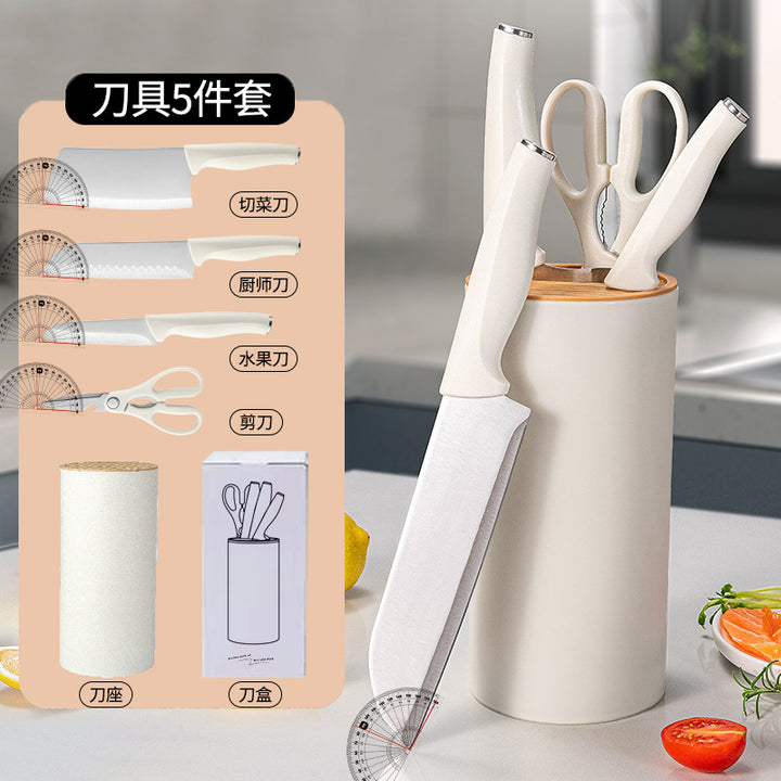 不锈钢刀具套装菜刀切片刀刀东南亚五件套厨房用具大全厨具套装