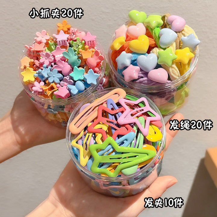 彩色皮筋不伤发高弹力耐用发绳扎头发发圈女儿童宝宝头饰头绳皮套