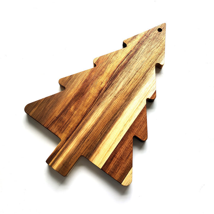 跨境爆款圣诞树砧板餐厅餐板餐盘寿司面板食物面包托盘创意装饰