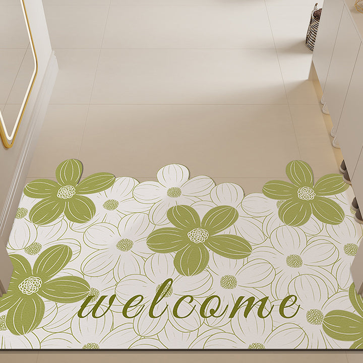 Modern Minimalist Entryway Door Mat Home Entryway Special Leather Door Mat Waterproof Non Slip