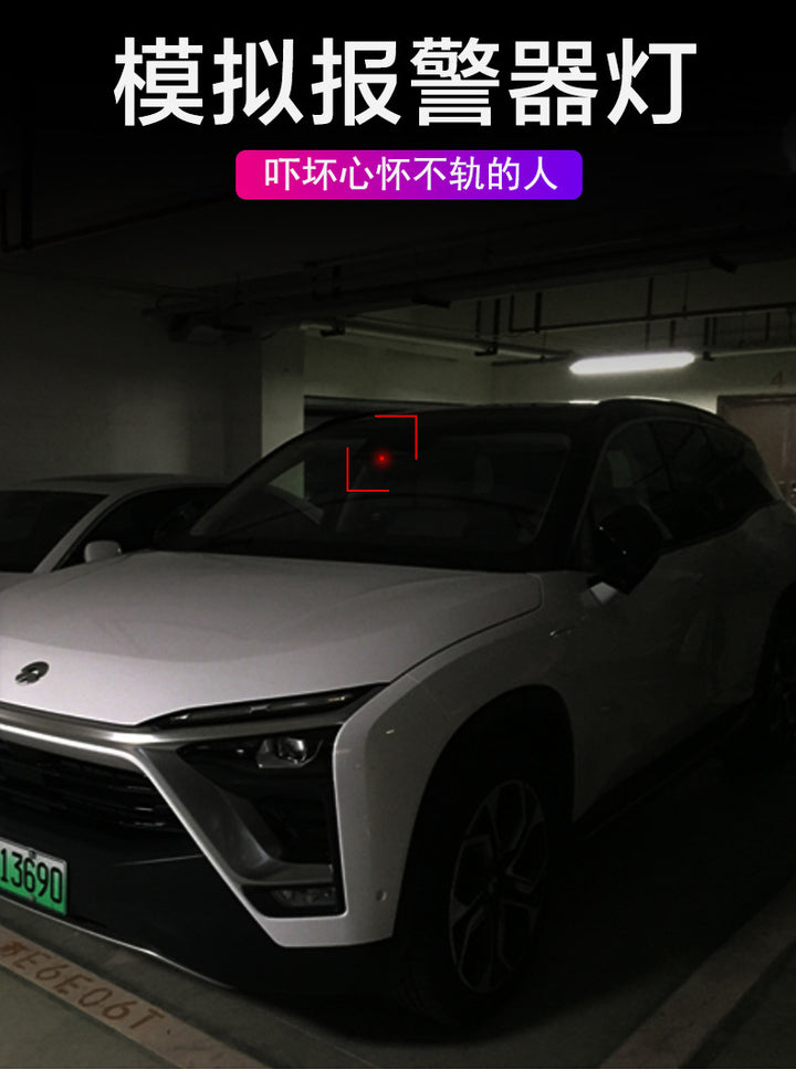 Solar Red Blue No-Wire Warning __NS 73__ Light – Car Anti-Theft Strobe Decoration