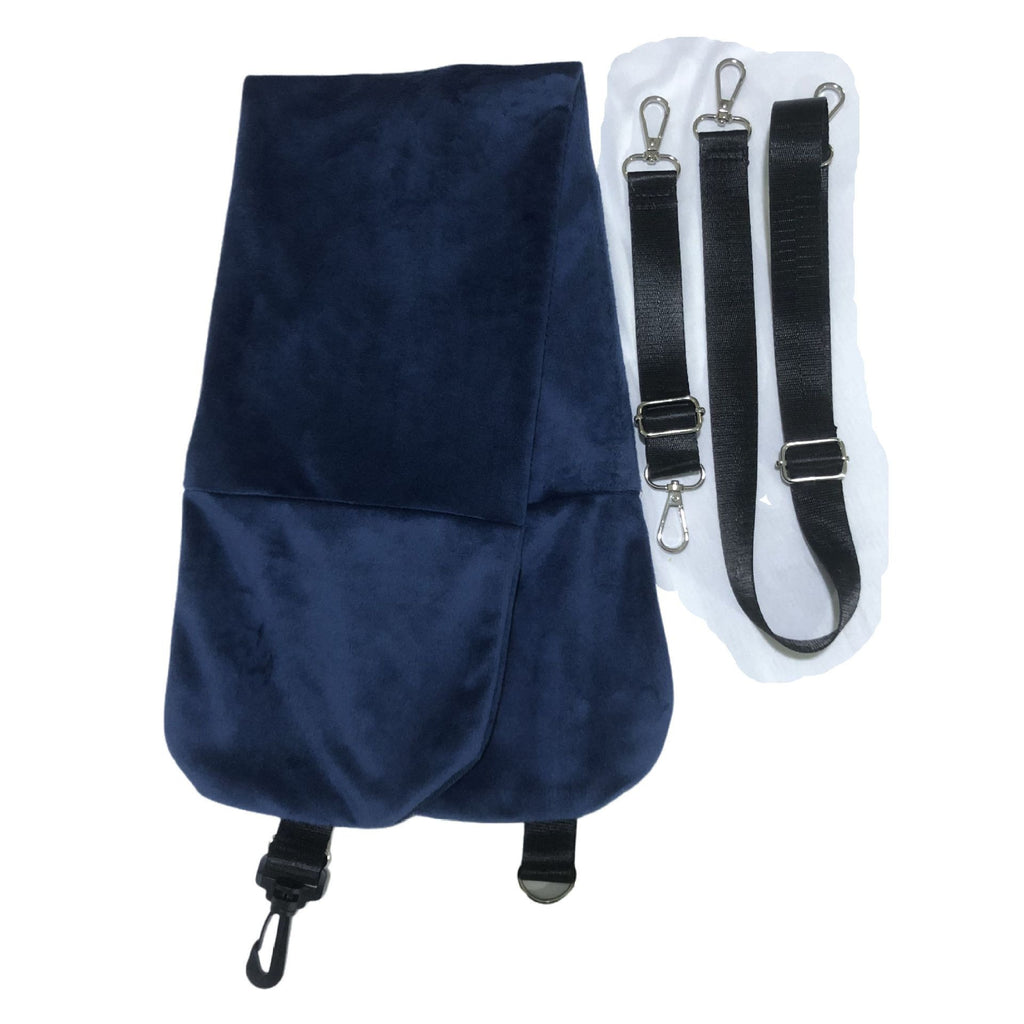 水晶绒旅行便携廉航u型枕套可塞衣服纳廉航空神器飞机颈枕