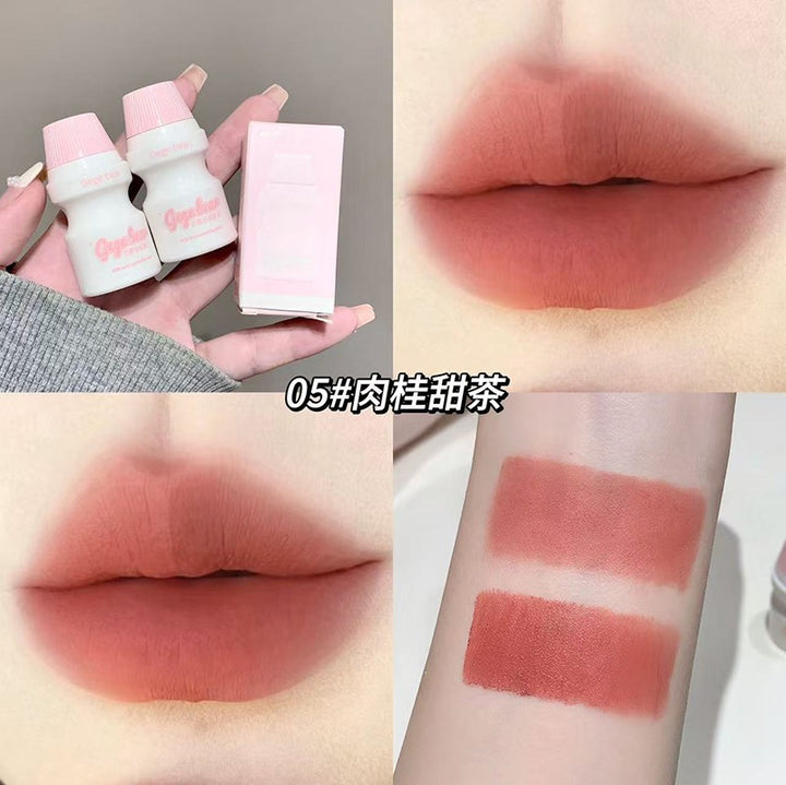 GegeBear奶雾丝绒唇泥雾面哑光柔雾丝滑显色跨境美妆持妆口红唇彩