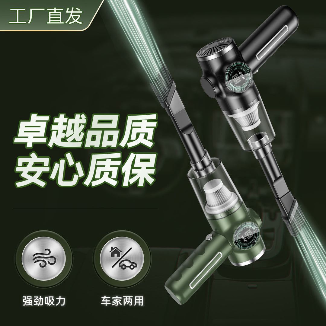 Cordless Car Vacuum – Handheld Mini with Battery Display