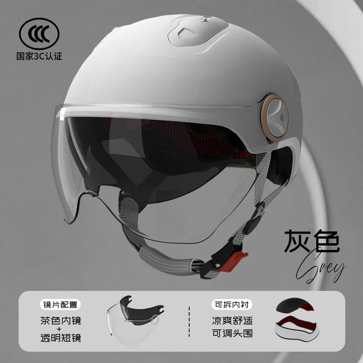 3 C Helmet Motorcycle Men's Women's