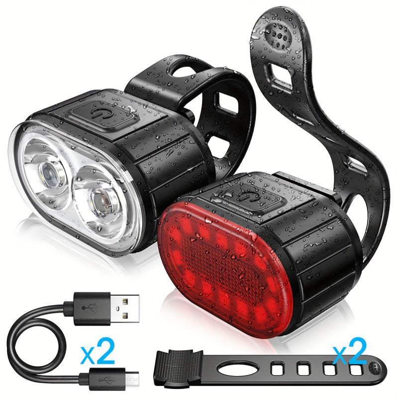 H 69288 Bike Front Rear Light Set