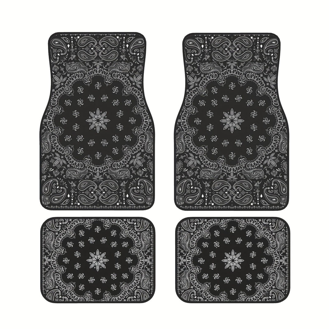 Vintage Car Foot Mat Carpet 4 Piece Set Stain Resistant Floor Mat TEMUFoot Mat Wholesale