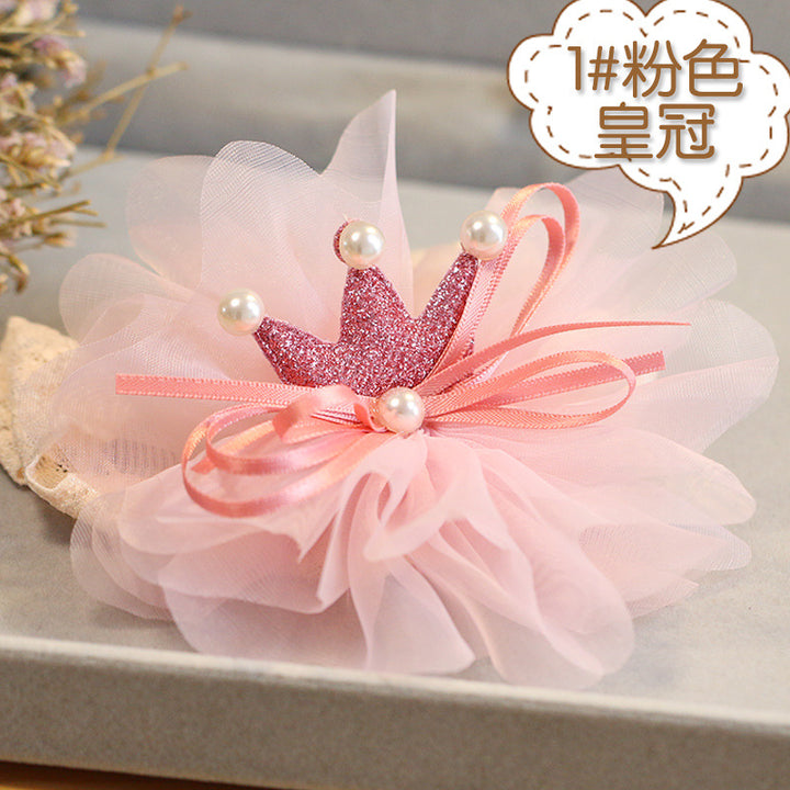新款婴儿发带韩版蝴蝶结花朵儿童发饰头带护囟门皇冠饰品套装礼盒