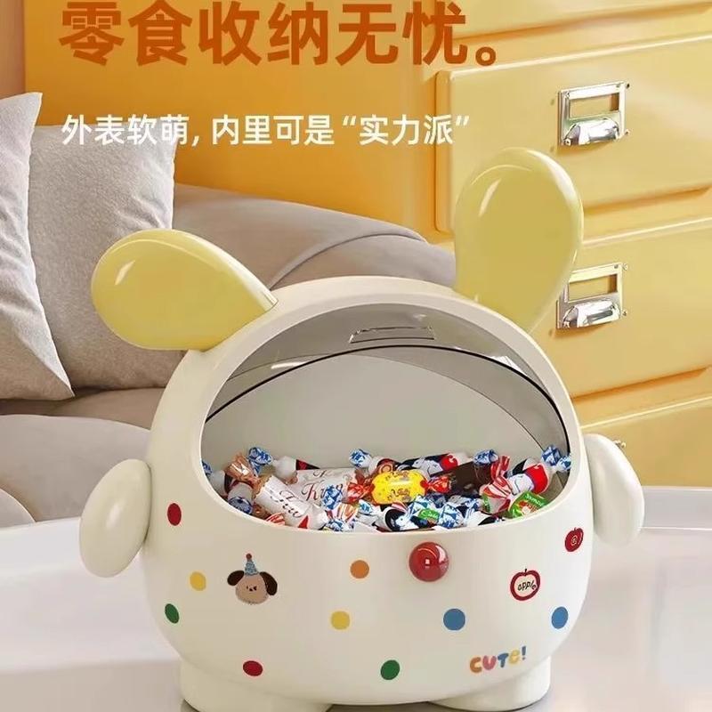 创意墩墩狗发饰盒桌面大容量防尘收纳盒儿童发圈头绳储物首饰盒子