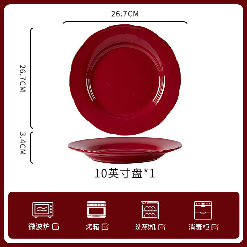 新婚礼物高级感碗碟套装饭碗家用高颜餐具乔迁新居陪嫁结婚送礼