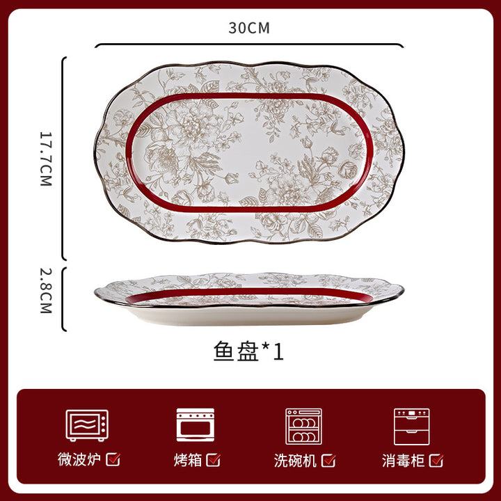 高级感2026年新款碗碟套装饭碗陪嫁结婚家用高颜餐具乔迁新居送礼