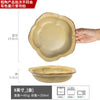 粗陶餐具合集茶兮系列碗盘套装复古家用大碗盘子批发做旧陶瓷餐盘