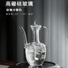 仿宋玻璃执壶贵妃壶 冷热泡茶壶仿古茶壶 高硼硅透明玻璃茶具茶壶