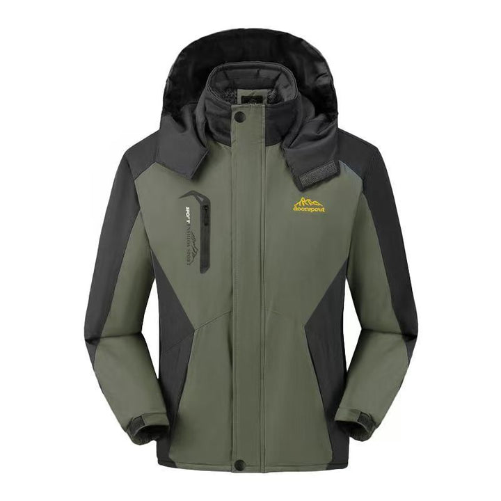 Winter Cotton Men's Jacket Thick Hat