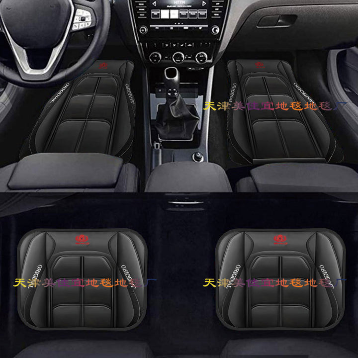 TEMUVintage Nordic Car Foot Mat Carpet 4 Piece Set Stain Resistant Floor Mat TEMUFoot Mat Wholesale