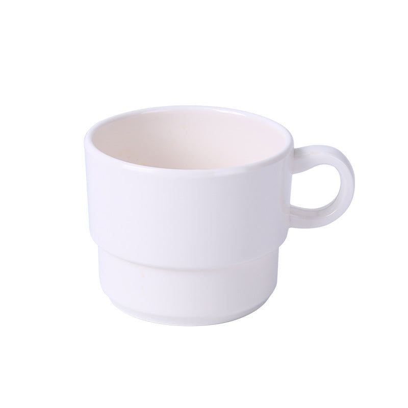 五和密胺欧式咖啡杯套装简约马克杯酒店叠叠杯餐厅茶杯杯子批发