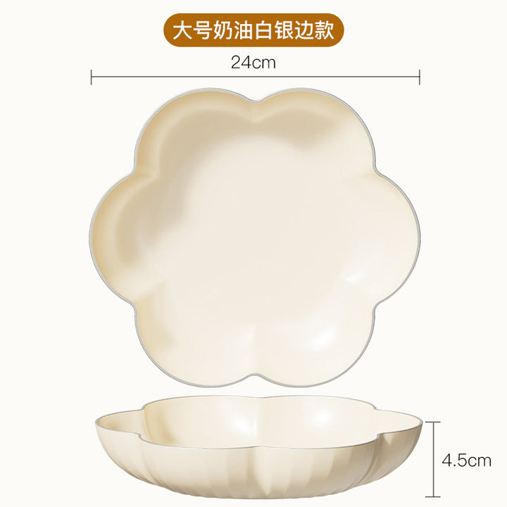 花型多层果盘小熊套装家用塑料PP糖果盘干果盘水果盘零食坚果甜品