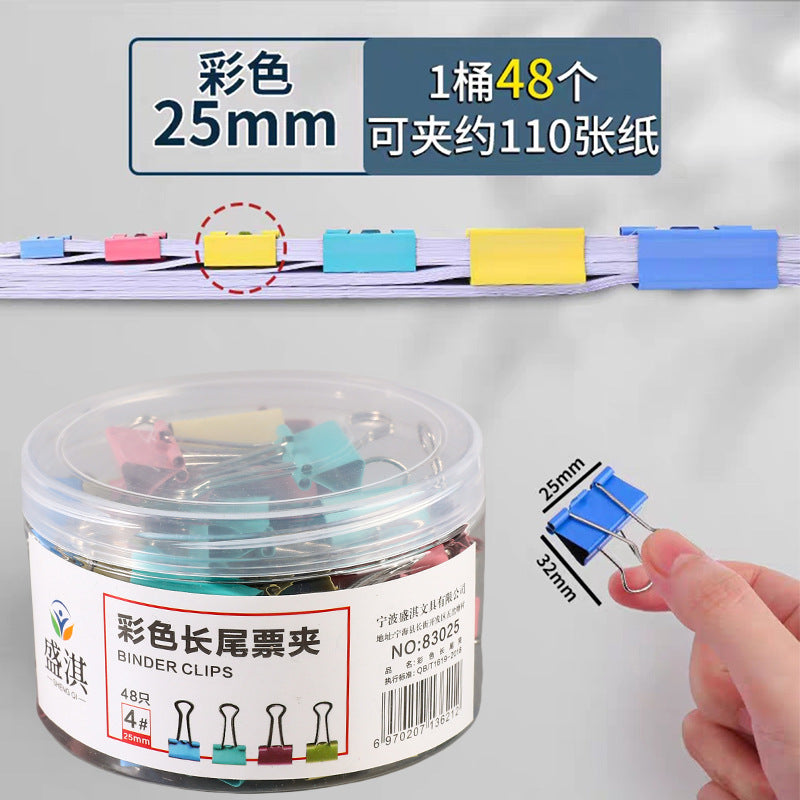 Large Colorful Binder Clips Pack – Ticket File Paper Clips for Office Use