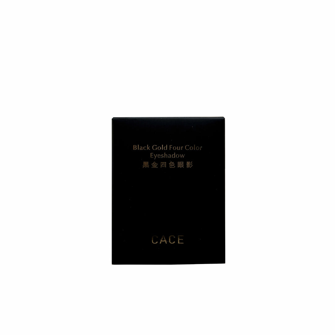 CACE新品黑金四色眼影盘 珠光哑光大地色系显色不飞粉彩妆女生