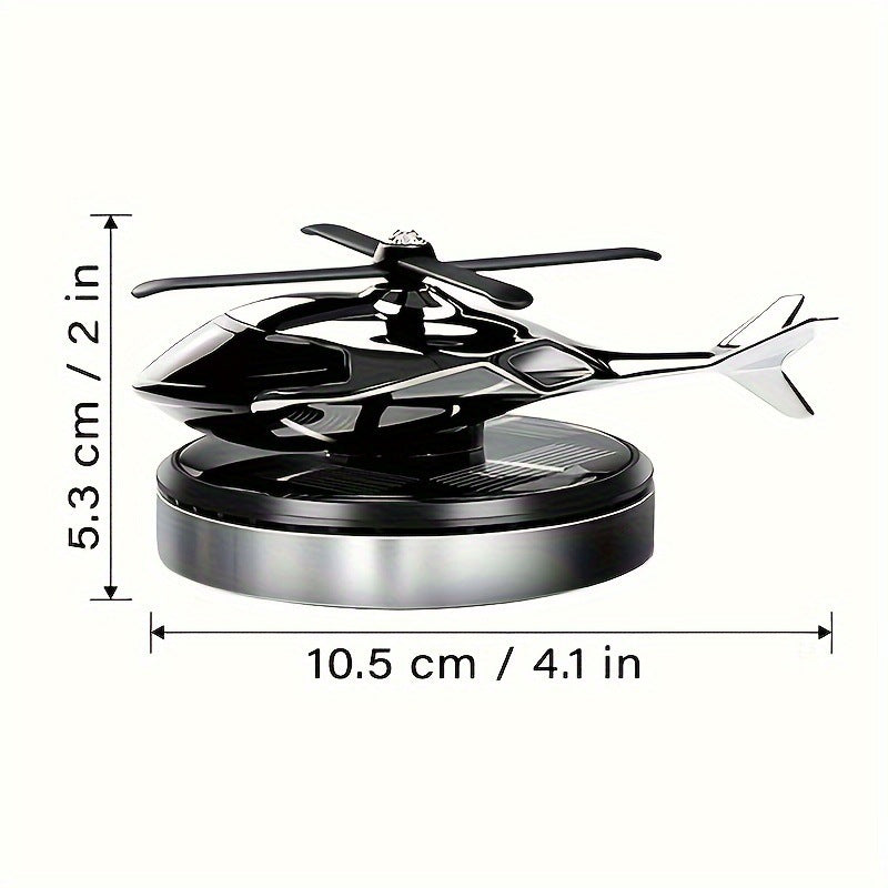 Solar Powered Airplane Car Air Freshener - Cute Dashboard Aromatherapy Ornament