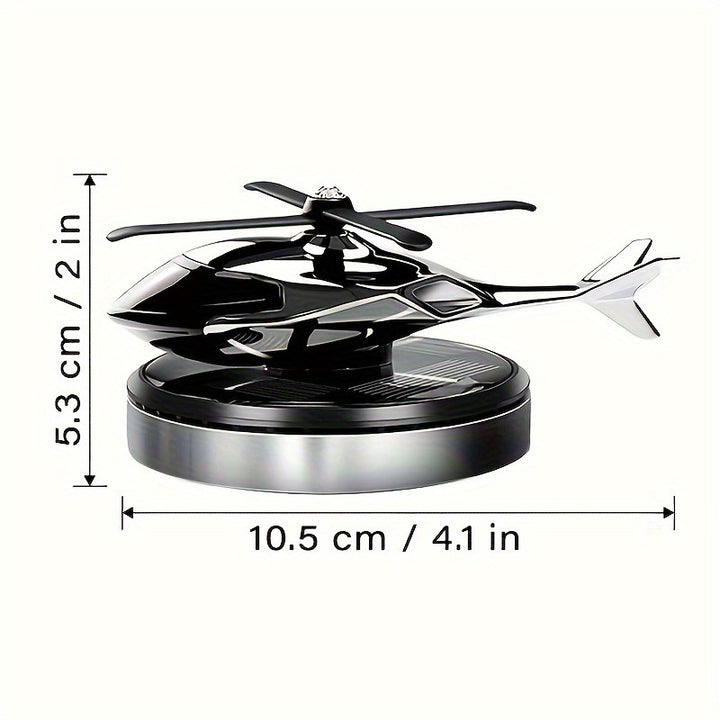 Solar Powered Airplane Car Air Freshener - Cute Dashboard Aromatherapy Ornament