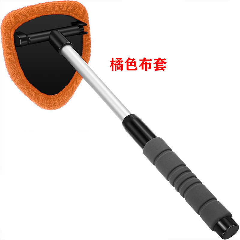 汽车挡风玻璃擦清洁刷除雾车窗刷超细纤维布套洗车窗刮玻璃擦伸缩